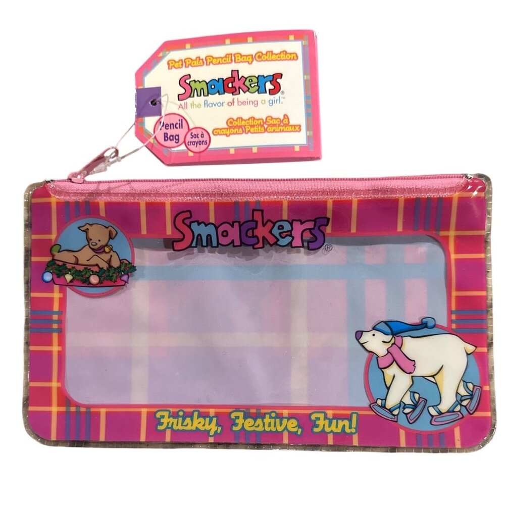 Vintage Bonne Bell Smackers (Empty) Lip Balm/Gloss Bag PET PALS Bubble Font RARE